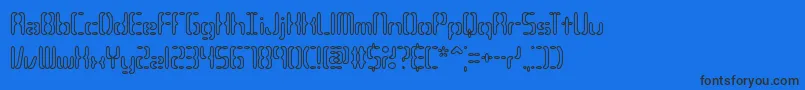 CompliantConfuse3oBrk Font – Black Fonts on Blue Background