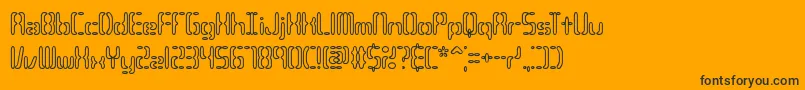 CompliantConfuse3oBrk Font – Black Fonts on Orange Background