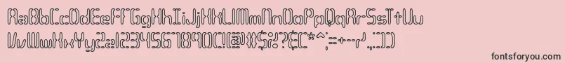 CompliantConfuse3oBrk Font – Black Fonts on Pink Background