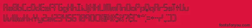 CompliantConfuse3oBrk Font – Black Fonts on Red Background