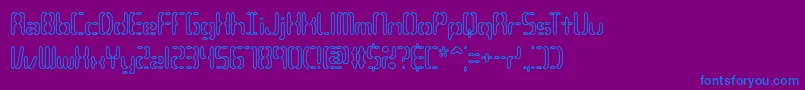 CompliantConfuse3oBrk Font – Blue Fonts on Purple Background