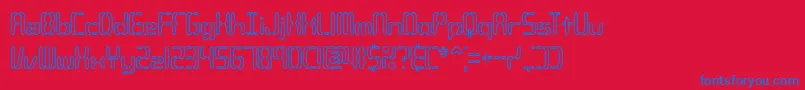 CompliantConfuse3oBrk Font – Blue Fonts on Red Background