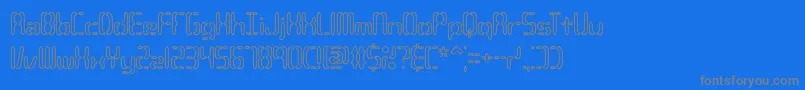 CompliantConfuse3oBrk Font – Gray Fonts on Blue Background