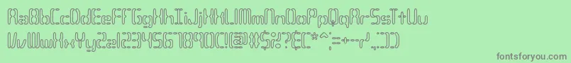 CompliantConfuse3oBrk Font – Gray Fonts on Green Background