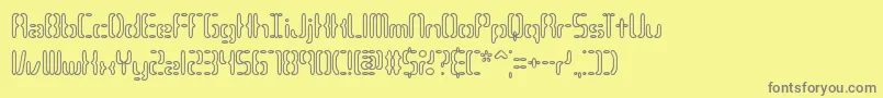 CompliantConfuse3oBrk Font – Gray Fonts on Yellow Background