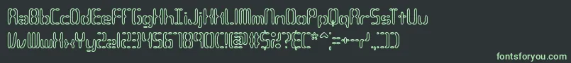 CompliantConfuse3oBrk Font – Green Fonts on Black Background