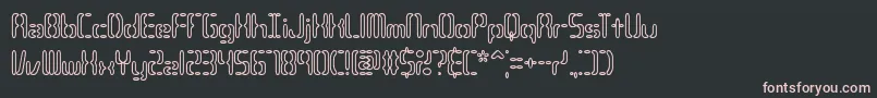 CompliantConfuse3oBrk Font – Pink Fonts on Black Background