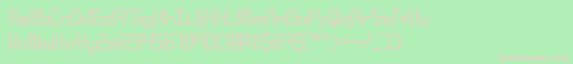 CompliantConfuse3oBrk Font – Pink Fonts on Green Background