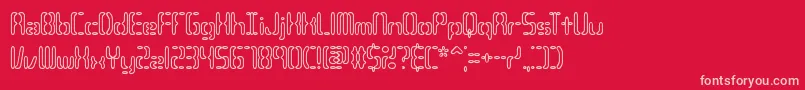 CompliantConfuse3oBrk Font – Pink Fonts on Red Background