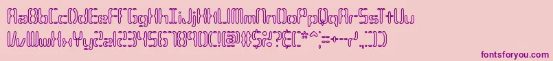 CompliantConfuse3oBrk Font – Purple Fonts on Pink Background