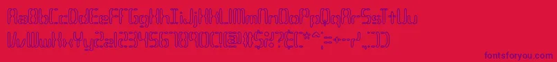 CompliantConfuse3oBrk Font – Purple Fonts on Red Background
