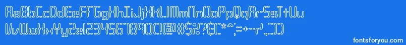 CompliantConfuse3oBrk Font – White Fonts on Blue Background