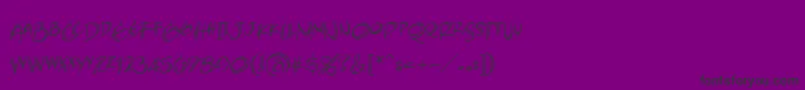 AtlandsketchesbbReg Font – Black Fonts on Purple Background