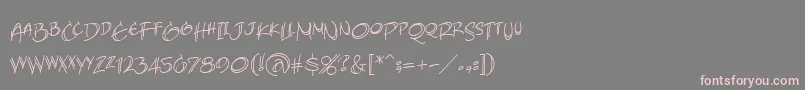 Weitere Informationen zur AtlandsketchesbbReg-Schriftart AtlandsketchesbbReg-Schriftart – Rosa Schriften auf grauem Hintergrund