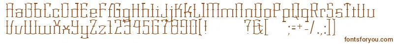 KorneuburgdisplayLight Font – Brown Fonts on White Background