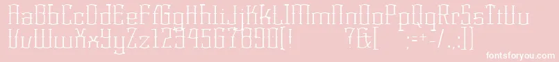 KorneuburgdisplayLight Font – White Fonts on Pink Background