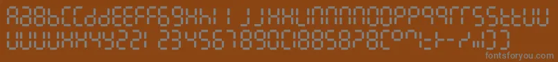 Шрифт 7linedigital – серые шрифты на коричневом фоне