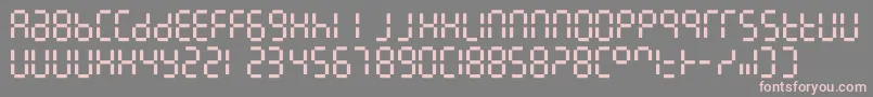 fuente 7linedigital – Fuentes Rosadas Sobre Fondo Gris