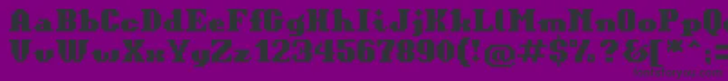 BitKitinformal Font – Black Fonts on Purple Background