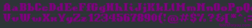 BitKitinformal Font – Purple Fonts on Black Background
