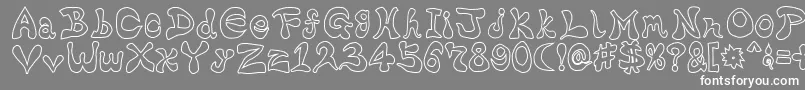 Weitere Informationen zur BharaticFontw-Schriftart BharaticFontw-Schriftart – Weiße Schriften auf grauem Hintergrund