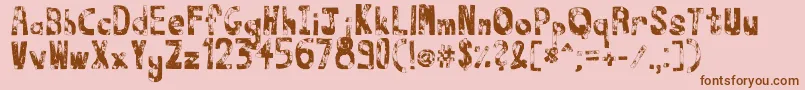 Thats Font – Brown Fonts on Pink Background