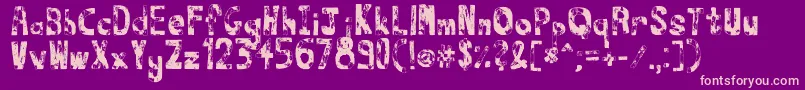 fuente Thats – Fuentes Rosadas Sobre Fondo Morado