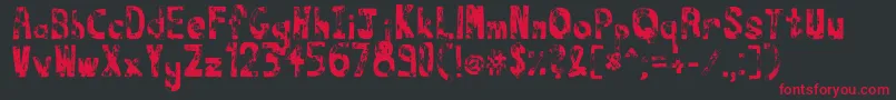 Thats Font – Red Fonts on Black Background