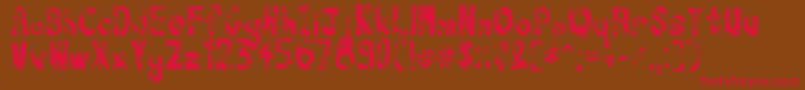 Thats Font – Red Fonts on Brown Background