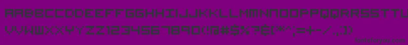 VisitorTt1Brk Font – Black Fonts on Purple Background