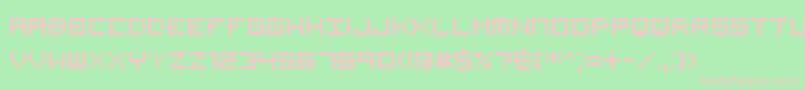 VisitorTt1Brk Font – Pink Fonts on Green Background