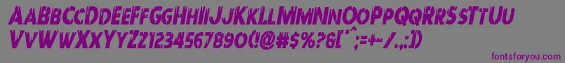 Redundeadcondital Font – Purple Fonts on Gray Background