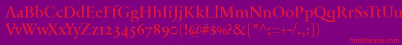 En savoir plus sur la police SabonnextLtDemiOldStyleFigures Police SabonnextLtDemiOldStyleFigures – polices rouges sur fond violet