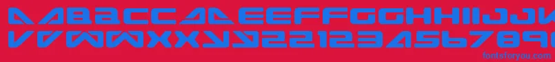 SeaDog2001 Font – Blue Fonts on Red Background