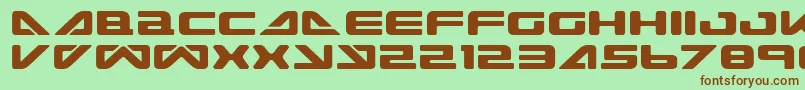 SeaDog2001 Font – Brown Fonts on Green Background