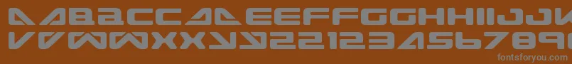 SeaDog2001 Font – Gray Fonts on Brown Background