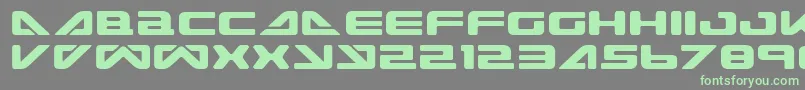 SeaDog2001 Font – Green Fonts on Gray Background