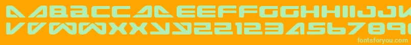 SeaDog2001 Font – Green Fonts on Orange Background