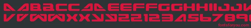 SeaDog2001 Font – Red Fonts on Black Background