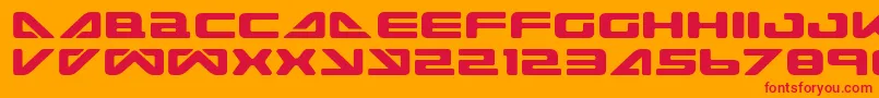 SeaDog2001 Font – Red Fonts on Orange Background