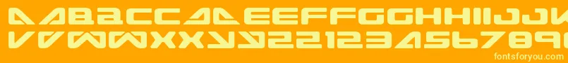 SeaDog2001 Font – Yellow Fonts on Orange Background