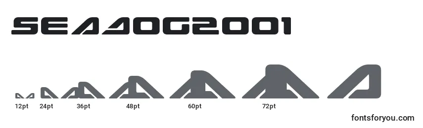 SeaDog2001-fontin koot