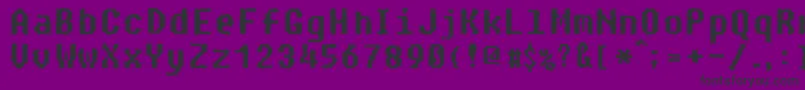フォントParanoid – 紫の背景に黒い文字