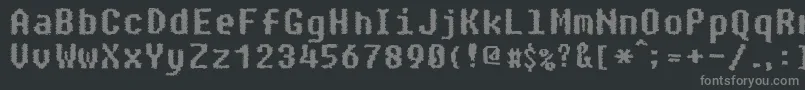 フォントParanoid – 黒い背景に灰色の文字