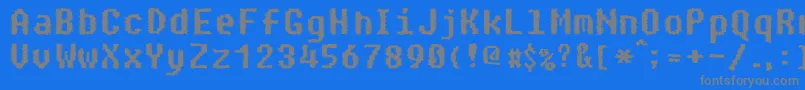 Paranoid Font – Gray Fonts on Blue Background