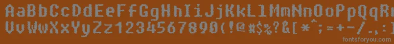 Paranoid Font – Gray Fonts on Brown Background