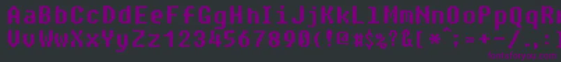 Paranoid Font – Purple Fonts on Black Background