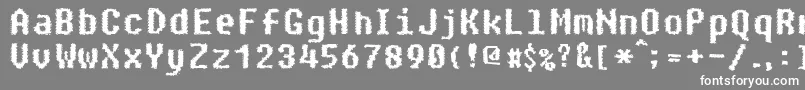 フォントParanoid – 灰色の背景に白い文字