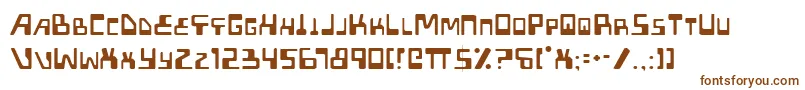 Шрифт Xpedl – коричневые шрифты на белом фоне