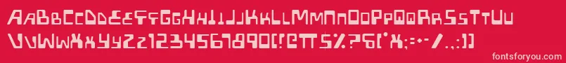 Xpedl Font – Pink Fonts on Red Background